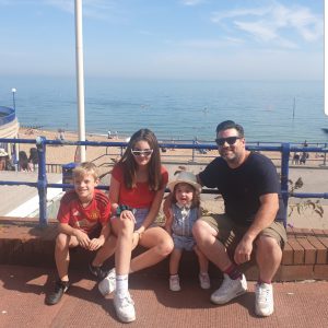 family at brighton beach